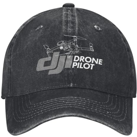 RAAXIHL D-DJIIS Pilote Drone Opérateur Casquette Baseball Lavé Street Style Trucker Chapeau Printemps Hommes Femmes Tennis Skate Design Casquettes Baseball Chaleur d’Hiver