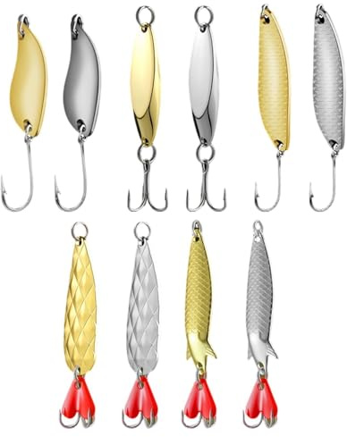Fiskskedar och Dragbeten Fiskeredskap Spinnare Beten Med En