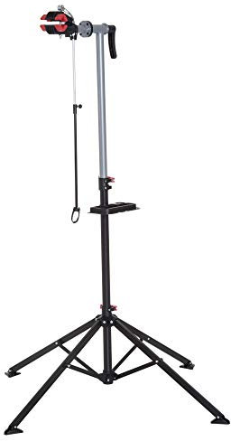 HOMCOM Folding Bike Repair Stand Cycle Bicycle Bike Stand For Maintenance Display Rack with Tool Tray, Height Adjustable