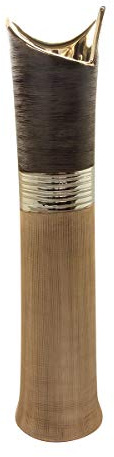 GILDE Vaso da pavimento Bradora Marrone/Champagne/Beige H = 81,0 cm 47174