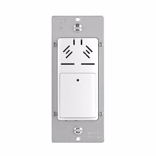 Eaton HDFS3P1-W-L Humidity Sensor and Bath Fan Control Single Pole, White