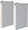 IDMarket - 2 Rollos, L 124 x H 225 cm, für Pergola, Hellgrau