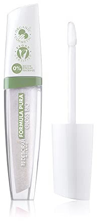 Deborah Gloss BIO Formula Pura Ultra Brillante e Nutriente, Colore n.1 Trasparent, con 100% ingredienti di origine naturale