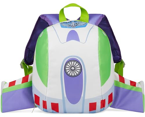 Disney Toy Story Sac à Dos Enfant Buzz Lightyear avec Ailes 3D Pratique Sac Garcon pour Maternelle Crèche Voyages Idée Cadeau