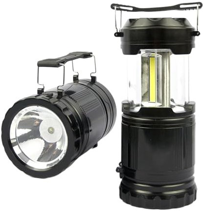 Linterna De Camping,Linterna Plegable Portátil - Iluminación Exterior Multifuncional De Alto Brillo Para Jardín Terraza Tormentas Y Apagones