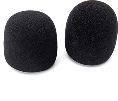 CIMAXIC Cappuccio Per Microfono Da 40mm Filtro Antivento Professionale in Nera Protezione Per Microfoni Portatili Schermo Per Filtro Microfono Accessorio Per Registrazione e Karaoke