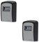 ABUS KeyGarage 707-2er Set - Schlüsselbox zur Wandmontage - für bis zu 7 Schlüssel oder kleine Wertgegenstände - Schwarz-Silber