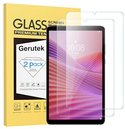 Gerutek 2 Pezzi Pellicola Protettiva per Lenovo Tab One/Tab K9 8.7 Pollici 2025, Pellicola in Vetro Temperato per Lenovo Tab One/Tab K9 8.7 [Ultra Trasparente] [Anti-graffio] [Bubble-Free]