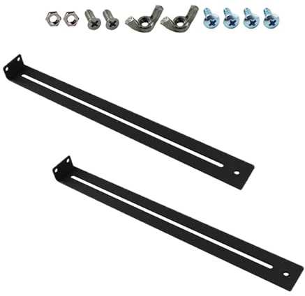 Juego de 2 soportes de reparación de cajones, barra de soporte ajustable de 13 a 24 pulgadas con tuercas de tornillos, reparación rápida de cajones caídos y rotos, accesorios de refuerzo de muebles de