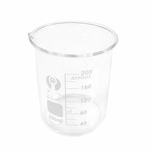 Graderad glasbägare, GG-17 borosilikatglas, högform, graderad laboratoriebägare klar 5 ml till 5000(600ml)