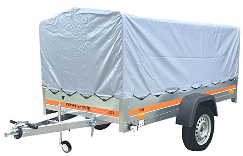 Tema Grande remorque basculante 263X125X110 cm + bâche Haute