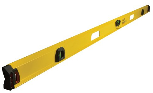 STANLEY 1-43-557 Niveau Profile-I-Beam 180 Cm Gamme FATMAX - Corps En Aluminium - Absorbeur De Chocs - Grande Fiole Centrale Plus Visible - Précision 0.5Mm/Mètre