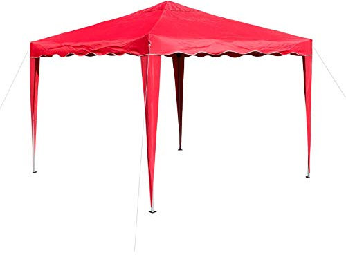 DEMA Alu/Metall Faltpavillon 3x3 Meter Rot