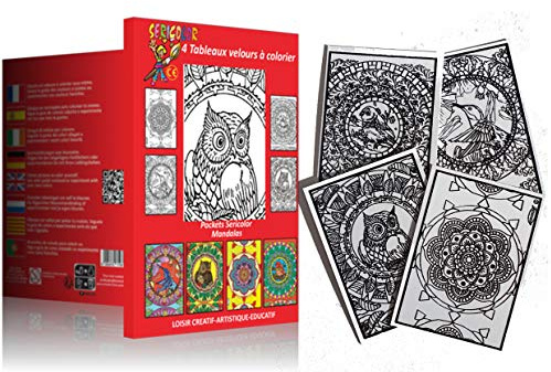 Sericolor Tableaux Velours Pockets Mandalas