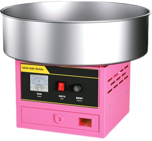 SACLMD Professional Cotton Candy Machine,Electric Cotton Candy Makers,Commercial Cotton Candy Machine,Candy Floss Maker,Family Party,Pink-220V