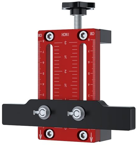 Cabinet Door Mounting Jig, Heavy Duty Aluminum Alloy Cabinet Hardware Jig Accurate Locking Hinge Drilling Jig Adjustable Punch Locator Drill Template Guide for Kitchen Bathroom