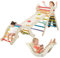 EROMMY 5 in 1 Kinder Klettergerüst Set mit Matte, Regenbogen-Indoor Klettergerüst, stabiles faltbares Kletterdreieck mit doppelseitiger Rutsche für Kinder ab 3 Jahre