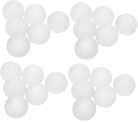 KOCKSHION 24pièces Glaçons Réutilisables Plastique Ronds Blancs Glaçons Pour Vin Et Cocktails Accessoires Sûrs Et Faciles à Nettoyer Pour Refroidir Vos Boissons