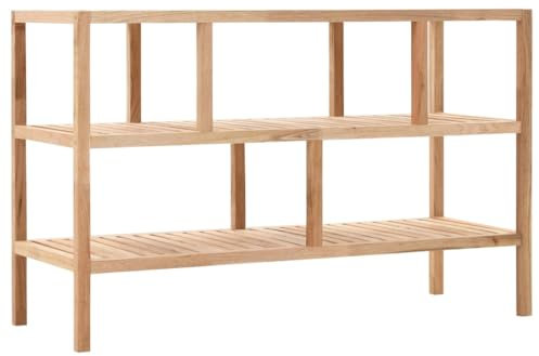 WSJHUHK Muebles, estanterías, estanterías y estantes de pie, estante de baño, madera de nogal maciza, 100 x 40 x 65 cm