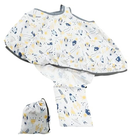 Ahuuen Housses de Caddie pour Bébé, Protège-Caddie pour Enfant, Protection Douce Poussette Enfant Et Siège Repas Portable