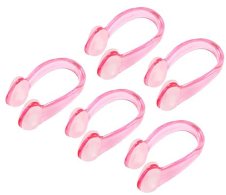 STOBAZA 5 pièces Pince-Nez de Natation pour Garçon Fille Clips Nez Antidérapants et Étanches Protection Anti-Eau pour Entraînement et Apprentissage Accessoires Natation Portables et
