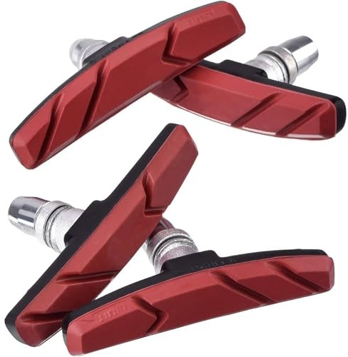 TSMORY 4Pcs Bici Da Strada Pastiglia Freno Bici Silenziose Biciclette Mountain Biciclette V Blocco Scarpa Parte di Ricambio Biciclette Sostituzione Freno Facile installazione