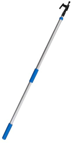 STAR BRITE Telescopic Floating Extend-A-Brush Quick-Connect Handle with Boat Hook Attachment, 3'-6' (040054)