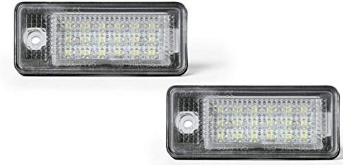 LLCTOOLS - Nummernschildbeleuchtung Langlebig & Effizient - Kennzeichenleuchte LED kompatibel mit Audi A3/5/6 S3 Q7 - Hochwertige Canbus LED Kennzeichenbeleuchtung - 2x Auto Kennzeichenleuchten