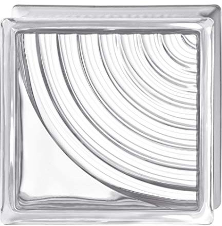 FET Bloque de vidrio Bormioli Rocco Pure Vintage Diapason | cm 19x19x8 | Unidad de venta 1 caja de 6 pzas