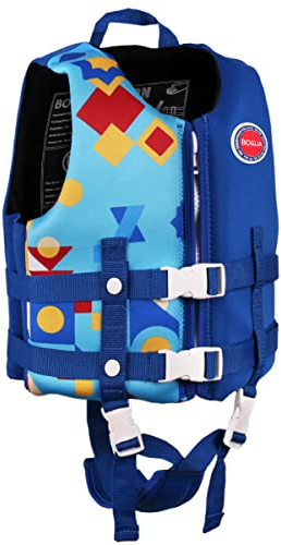 Boglia Chaleco de natación para niños Chaqueta Flotante para niños pequeños para bebés, Flotador para Piscina con Correa de Seguridad Ajustable, flotadores para Edades de 1 a 9 años / 22 a 50 Libras …