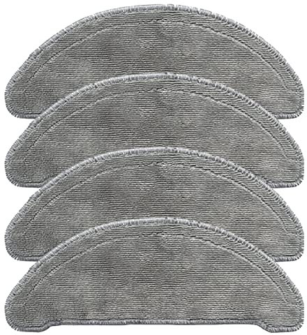 GYing 4 Stück Ersatz-Reinigungstuch, waschbar, trocken und feucht, kompatibel mit Mou Staubsauger-Zubehör für Roboter L11 L11PRO (waschbare Reinigungstücher)