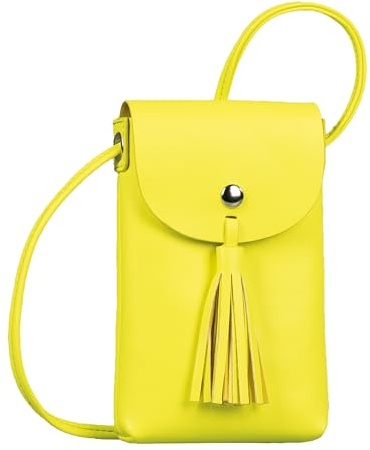 TOM TAILOR Denim Ida Damen Handytasche Umhängetasche Mittelgroß Gelb