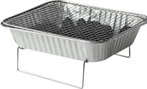 Plla de Barbacoa portátil desechable para Exteriores, Ideal para picnics al Aire Libre en casa o con carbón.