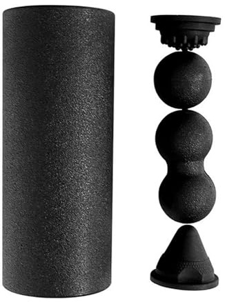 Opilroyn Rodillo de fitness para fascia, rodillo de entrenamiento de alta densidad para entrenamientos, masajeador muscular portátil para hombres y mujeres, atletas, yoga, pilates, gimnasio