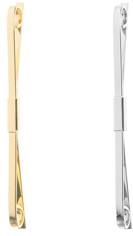 Didiseaon Pinzas para Suéter y Cárdigan 2 Piezas de Cobre en Color Dorado y Plateado Broche de Cuello Elegante para Ropa Clips Cuello y Bufandas Accesorio Funcional y Decorativo