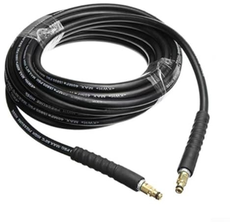 PureBowlic Högtrycksslang för Karcher K2-K7 Rengöringsmaskin Quick Connect Vattenstråle Fiberförstärkt Skikt Svart Förlängd Räckvidd 6m 10m 15m Utomhus Trädgårdstvätt Ersättning (10 m)