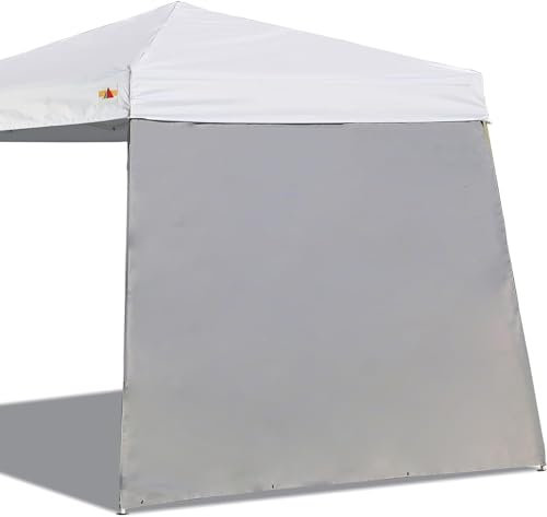 ABCCANOPY Toldo de pared lateral para tienda de campaña inclinada de 10 x 10 pies, 1 paquete de pared lateral, color gris
