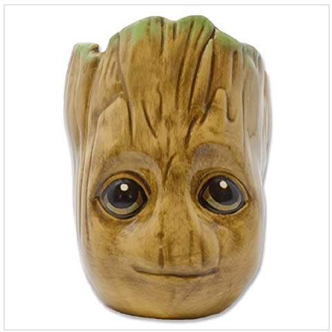 Marvel Comics Baby GROOT 3D-Tasse in Geschenkbox (Baby Groot Design) 325ml Keramikbecher, Kaffeetasse - Offizielles Lizenzprodukt