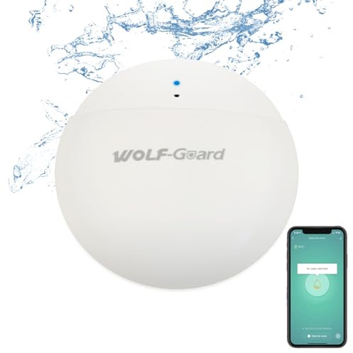 Wolf Guard SR-W04 Détecteur de fuite d'eau Wi-Fi intelligent pour éviter les fuites d'eau et endommager le sol