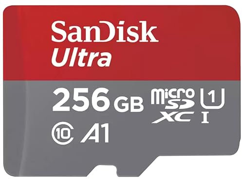 SanDisk Ultra 256 GB microSDXC UHS-I-Karte für Chromebook mit SD-Adapter (Für Smartphones und Tablets, A1, Class 10, U1, Full HD-Videos, bis zu 150 MB/s Lesegeschwindigkeit) 10 Jahre Garantie