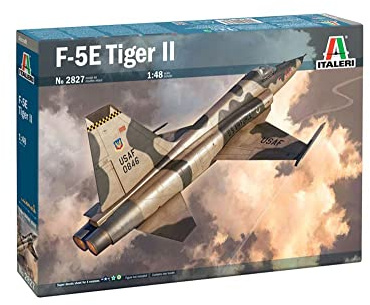 Italeri - 2827 F-5E Tiger II, Scala 1:48, Plastic Model Kit, Modello in Plastica da Montare, Modellismo