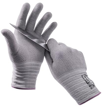 wahoo Level D Schnittschutzhandschuhe Küche, Lebensmittelsicherheit Schnittfeste Handschuhe, für Metzger Küche Austern Shucking, Fleisch Schneiden, 7/S