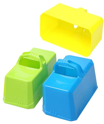 UPKOCH Snow Brick Maker 3-Pack Lightweight Plastic Snow Moulds for Kids Outdoor Winter Toy 6.10 X 3.27 X 3.15In Shapers for Building Igloos and Forts