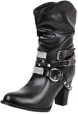 Stivali Donna Gambale Curvy Stivali Donna con Tacco Alto Stivaletti Donna Estivi Bassi Anfibi Donna Ciabatte in Gomma Ciabatte pelose Donna Fucsia Pantofole Stivaletto Donna Invernali Pantaloni