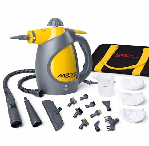 Vapamore MR-75 Amico Handheld Steam Cleaner, Professional-Grade, Italian-Designed Chemical-Free Portable Steam Cleaner for Pet Accidents, Floors, Tile, Grout, Auto, Jewelry & More