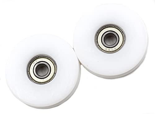 Preamer 2 pulegge da 50 mm con scanalatura a U, in nylon, con cuscinetto a sfera, pulegge per sollevamento di corde da 6, 8,10 mm, cuscinetto 608zz