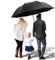 TEASTAR Big Umbrella Großer Golfschirm 60 Zoll Automatisch Öffnen Extra Großer Winddicht Regenschirm Wasserdicht Sonnenschutz Regenschutz Stick Regenschirme Teflon Regenabweiser, Schwarz