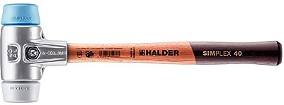 Simplex Schonhammer, TPE-soft / TPE-mid; mit Aluminiumgehäuse und hochwertigem Holzstiel | D=40 mm | 3113.040