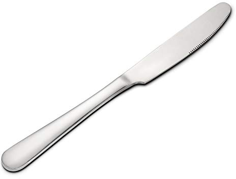 HIWARE 12-piece Good Stainless Steel Dinner Knives, 9 Inches
