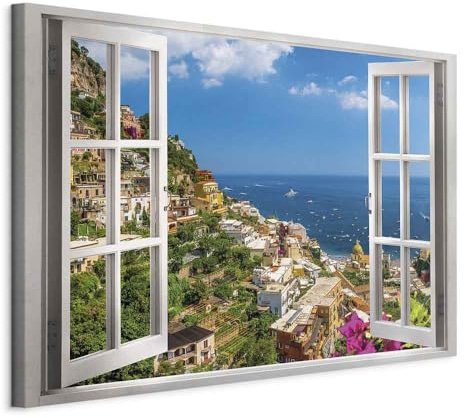 murando - Quadro Paesaggio 90x60 cm 1 Pezzo - Stampa su Tela Strutturata XXL Grande - Quadri Moderni Soggiorno Grandi - Stampe da Parete Murale Arte Moderno Pittura - Architettura d-C-0226-b-a